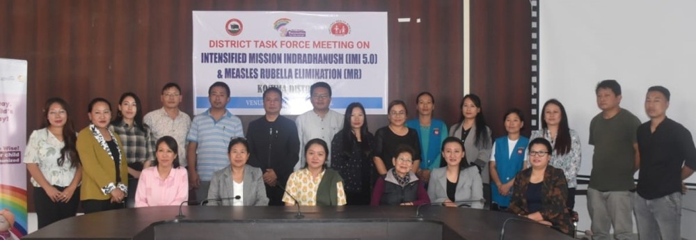 Kohima District Task Force for Immunization (rural and urban areas) convened the meeting at DPDB conference hall, Kohima on October 12. (DIPR Photo)